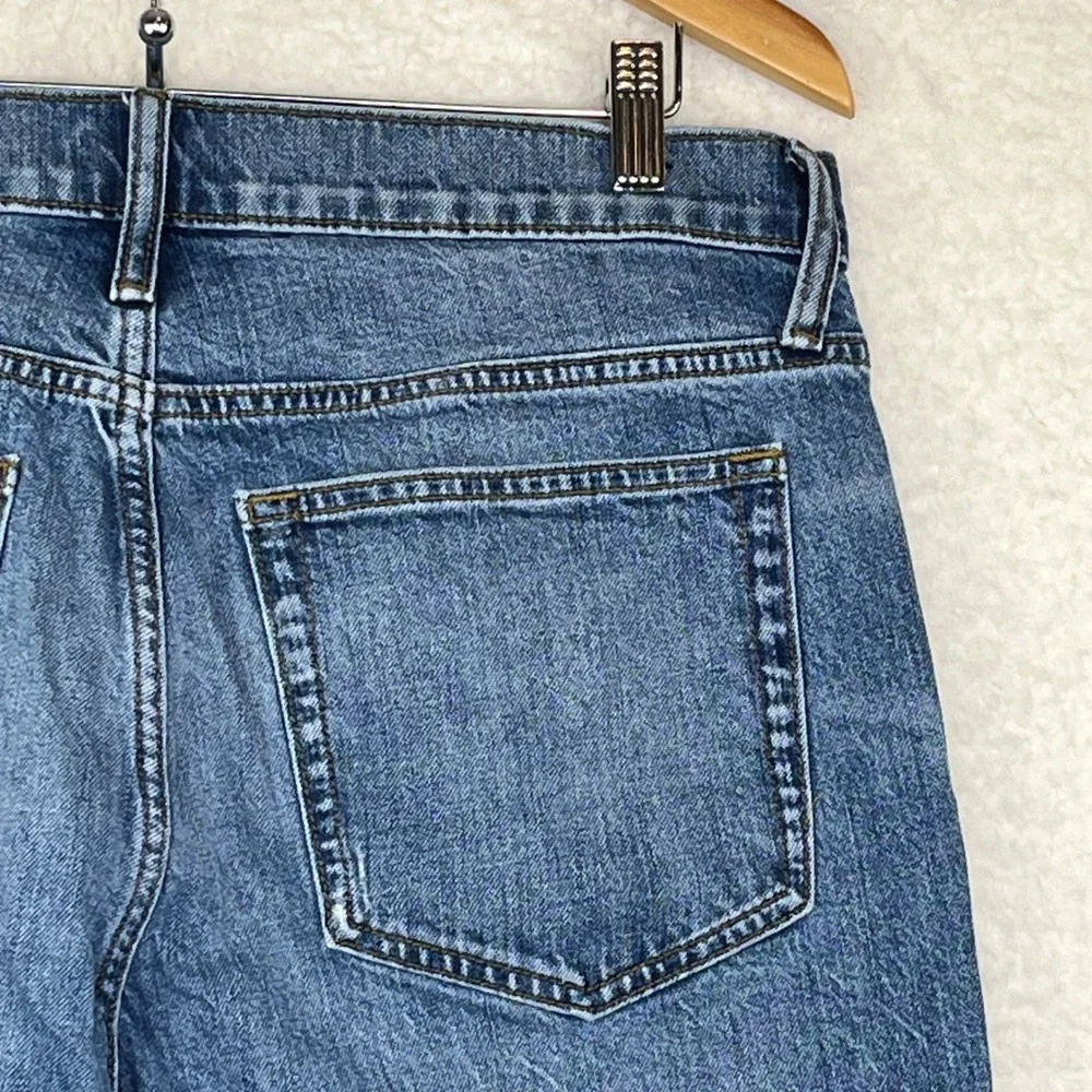 J.Crew Flex Straight Fit Jeans Mens 33x32 Medium Wash Blue Denim Pants